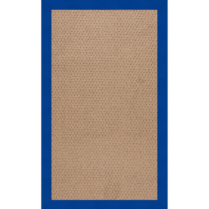 Creative Concepts-Raffia Canvas Pacific Blue Indoor/Outdoor Bordere Rectangle image