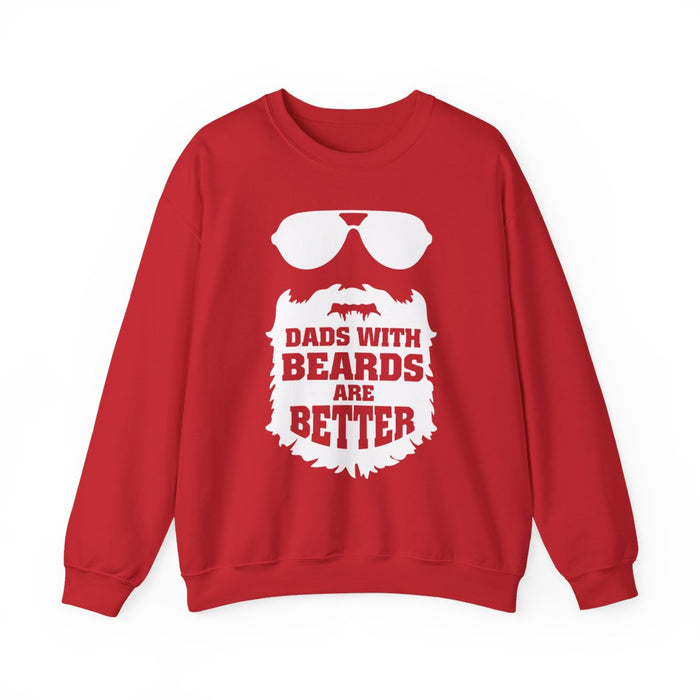 Dads With Beards Are Better Sweatshirt - funny sweatshirt by Cheeky Business