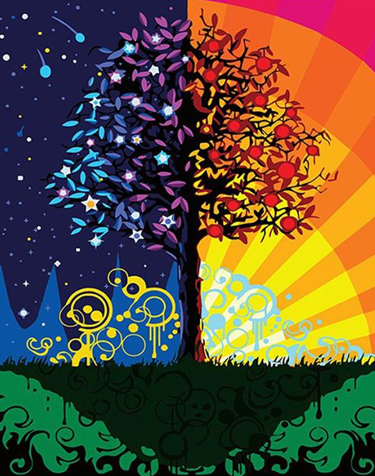 Day & Night DIY Painting Kit