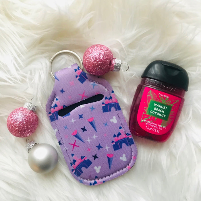 Disneyland Keychain Hand Sanitizer Holder KeyChain