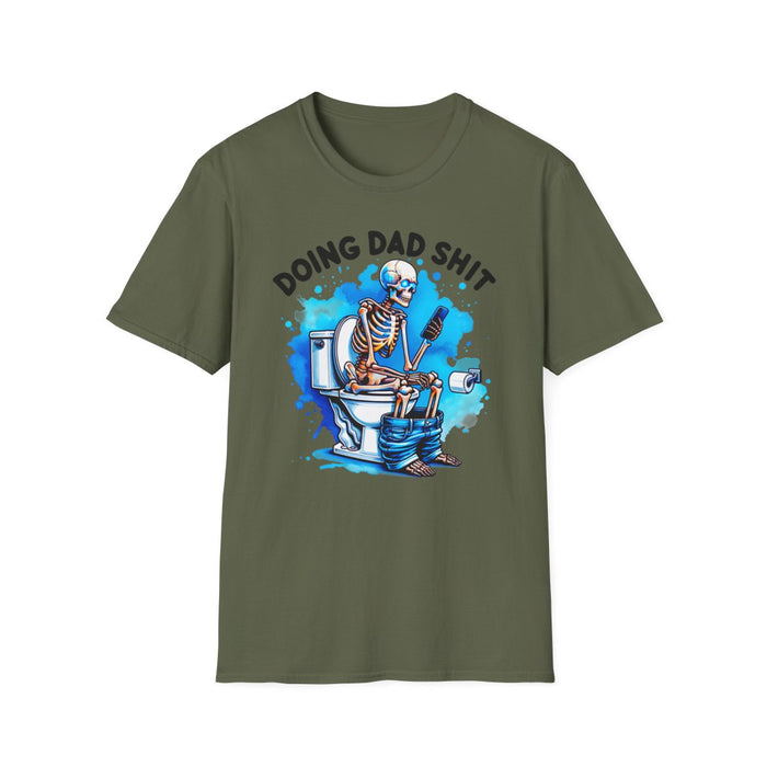 red t-shirt with doing dad sh*t funny dad design