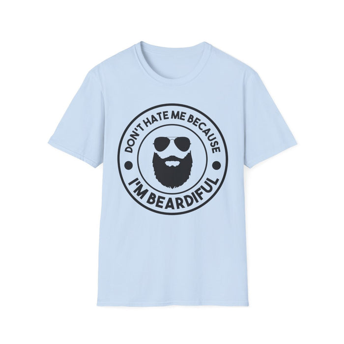 Don't Hate Me Because I'm Beardiful T-Shirt - funny t-shirt by Cheeky Business