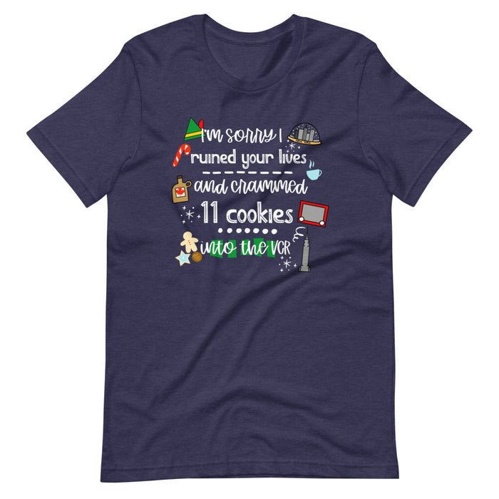 Elf Christmas Movie T-shirt Cookies Buddy the Elf Short-Sleeve Unisex T-Shirt
