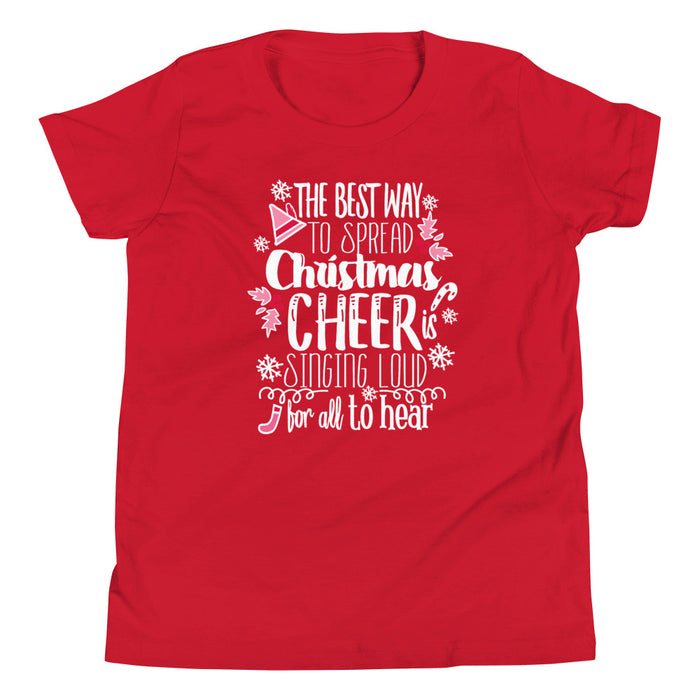 Elf Kids Christmas Jovie the Elf Christmas Shirt Elf Movie Youth Short Sleeve T-Shirt