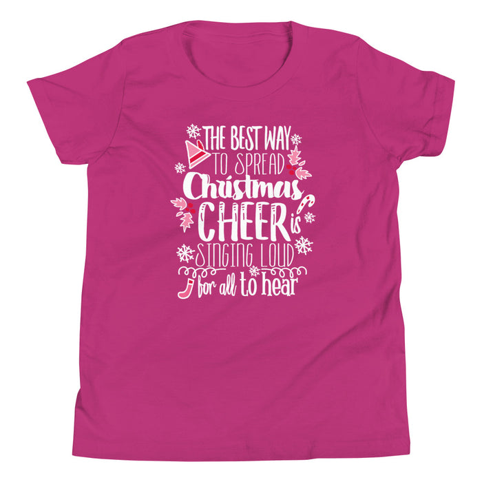 Elf Kids Christmas Jovie the Elf Christmas Shirt Elf Movie Youth Short Sleeve T-Shirt
