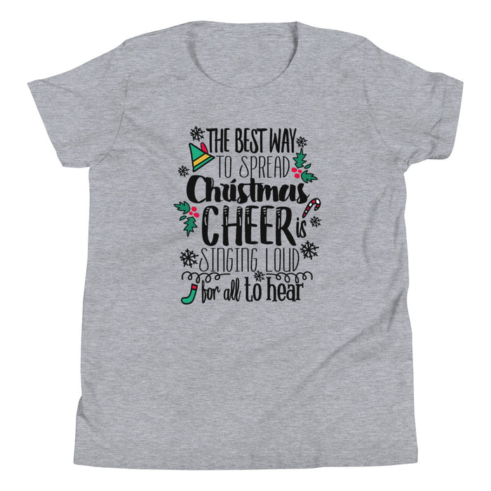 Elf Kids Christmas T-shirt Buddy the Elf Christmas Shirt Youth Short Sleeve T-Shirt