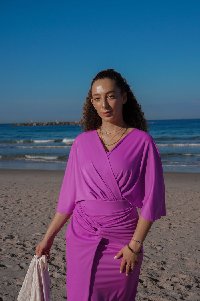 Ella set with Sofia skirt - Fushia