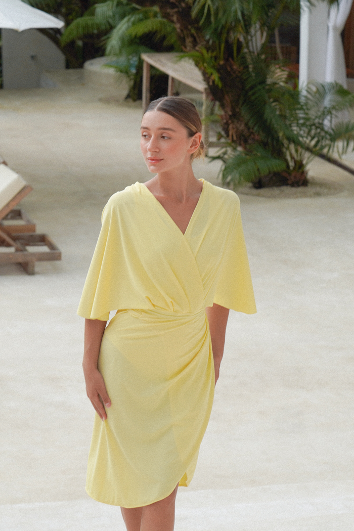 Honey Ella swim set with real wrap skirt, modest swimwear with skirt for full coverage beachwear