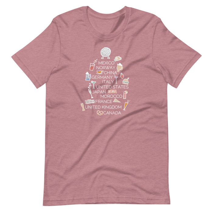 Epcot Food and Wine T-Shirt Spaceship Earth World Showcase T-Shirt