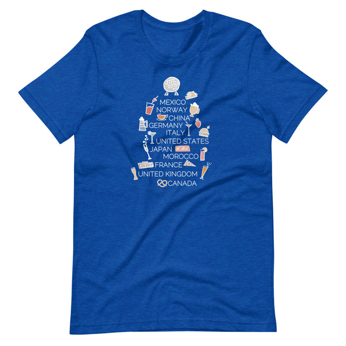 Epcot Food and Wine T-Shirt Spaceship Earth World Showcase T-Shirt
