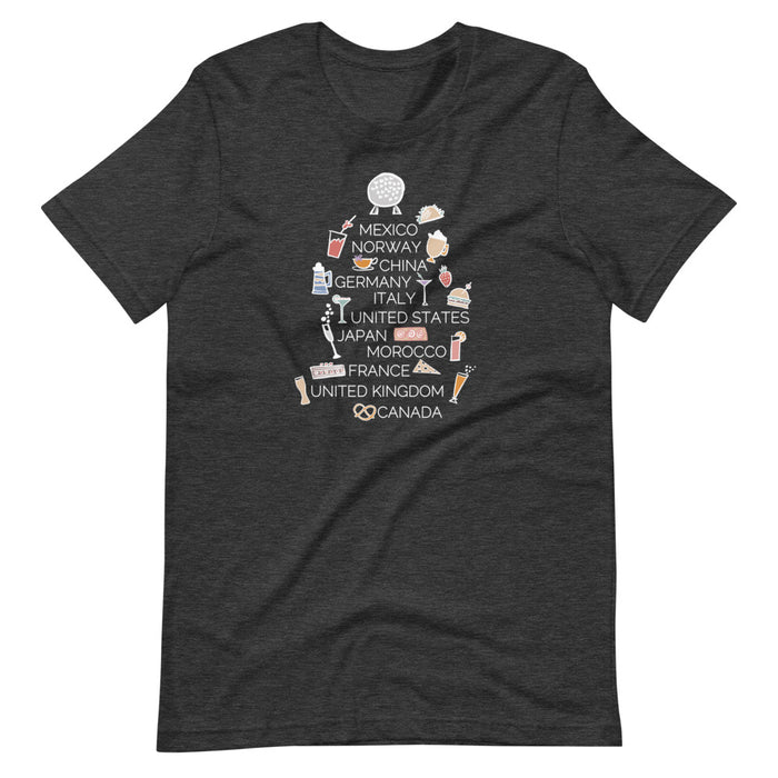 Epcot Food and Wine T-Shirt Spaceship Earth World Showcase T-Shirt