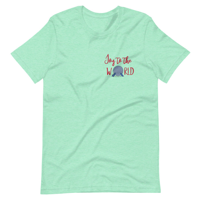 Epcot Holiday T-Shirt Joy to the World Showcase Christmas Short-Sleeve Unisex T-Shirt