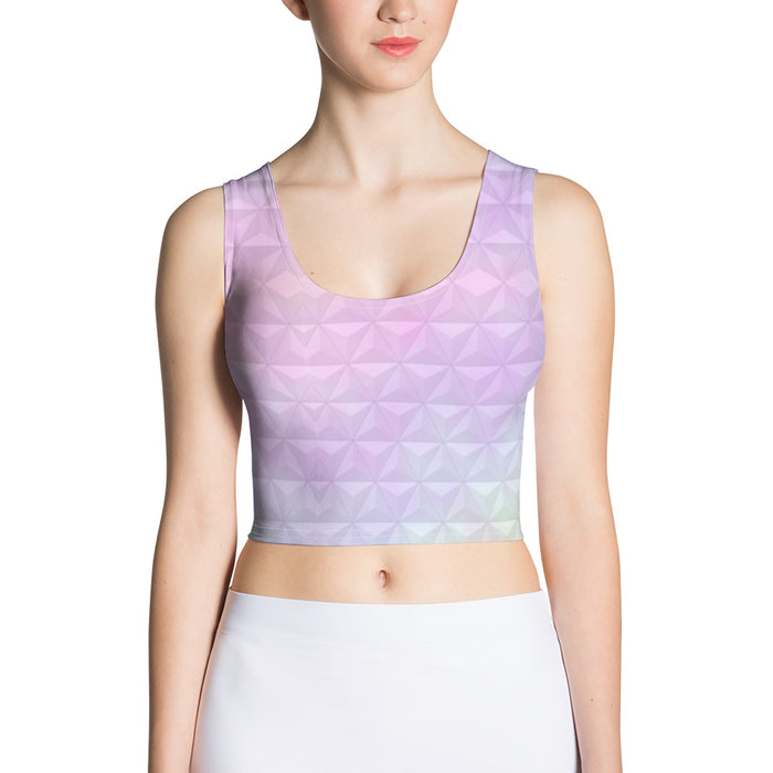 Epcot Spaceship Earth Pastel Crop Top
