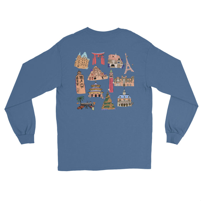 Epcot World Showcase Flower and Garden Festival Bloom Men’s Long Sleeve Shirt
