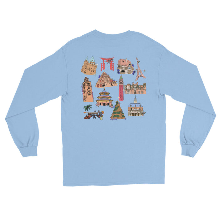 Epcot World Showcase Flower and Garden Festival Bloom Men’s Long Sleeve Shirt