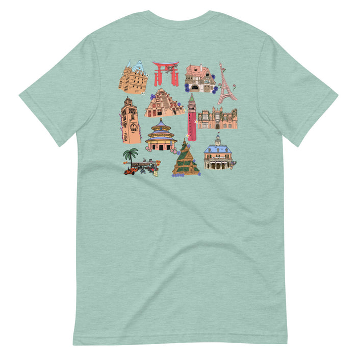 Epcot World Showcase Flower and Garden T-Shirt Festival Bloom Short-Sleeve Unisex T-Shirt