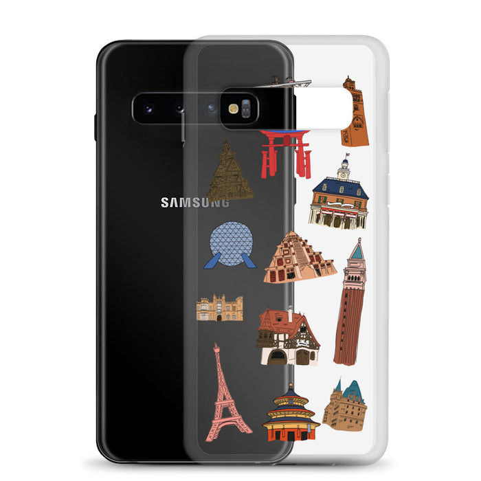 Epcot World Showcase Hello World Samsung Case