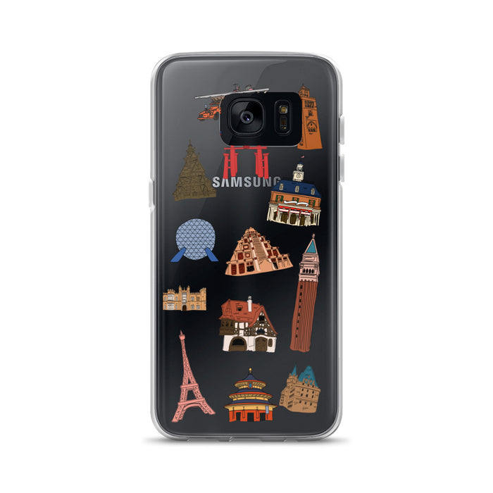 Epcot World Showcase Hello World Samsung Case