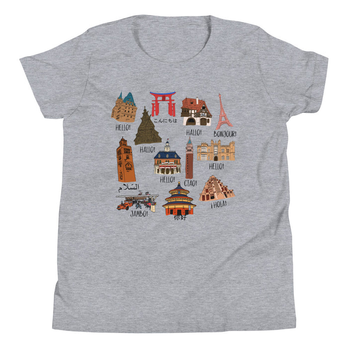 Epcot World Showcase Hello World Youth Short Sleeve T-Shirt