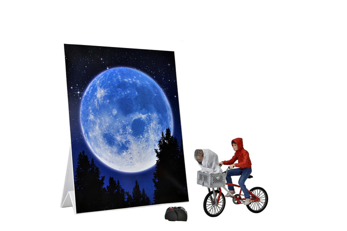 E.T. 40th Anniversary Ultimate 7 Inch Scale Action Figure - Elliot and E.T. with Bicycle