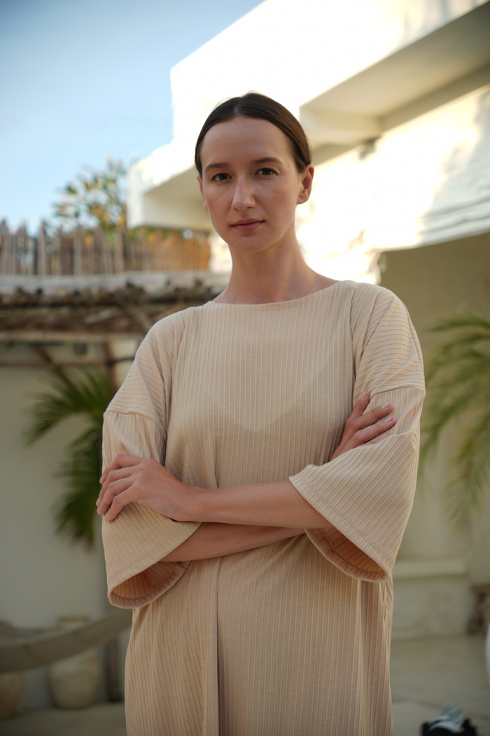 Eva dress - Cream - ANAVA PARIS