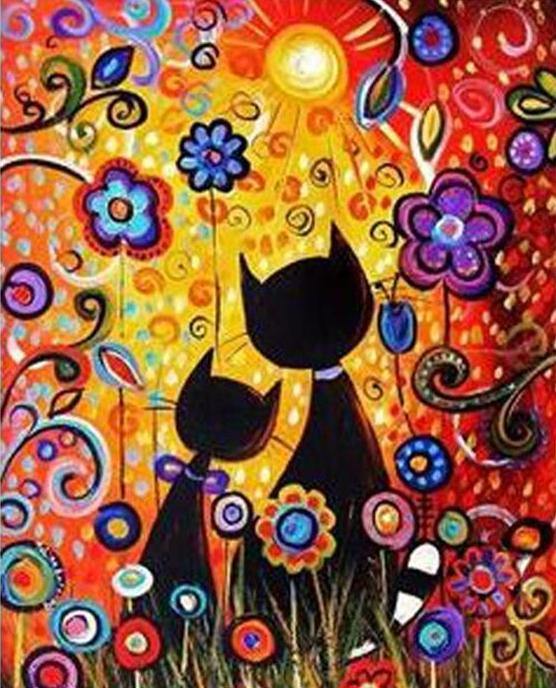 Fantasy Cats Paint by Numbers