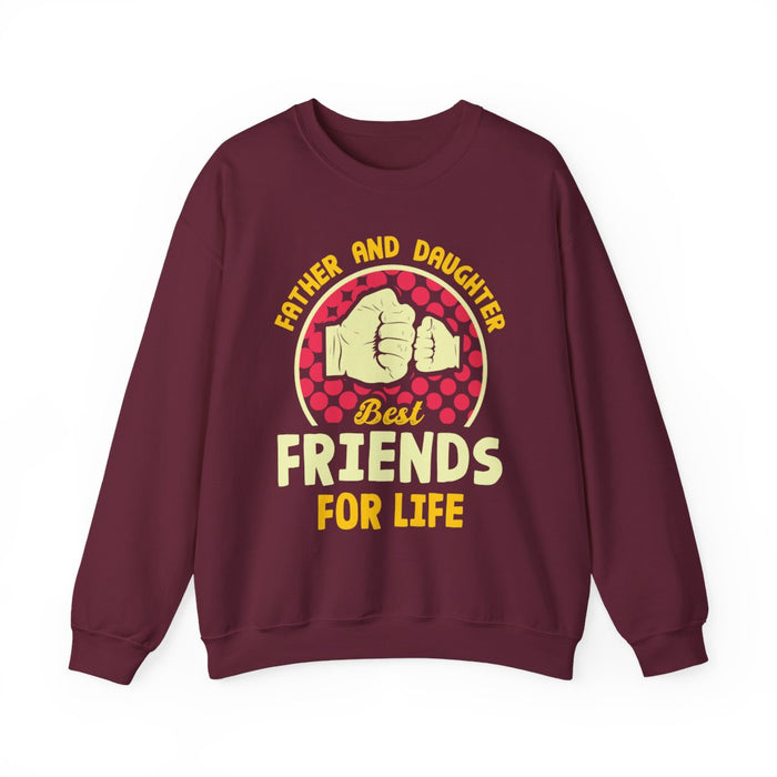 Father And Daughter Best Friends For Life Sweatshirt - funny sweatshirt by Cheeky Business