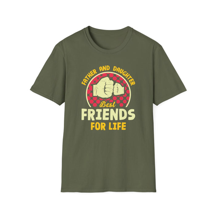 Father And Daughter Best Friends For Life T-Shirt - funny t-shirt by Cheeky Business