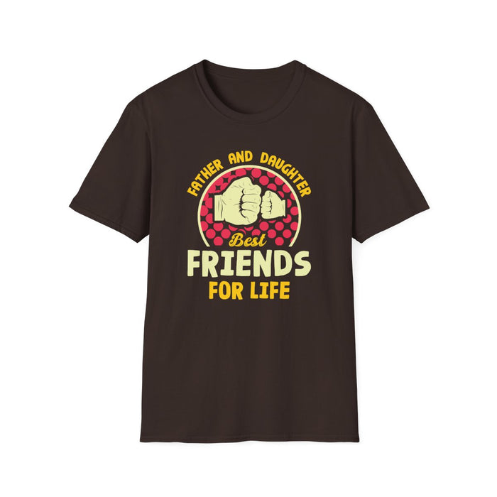 Father And Daughter Best Friends For Life T-Shirt - funny t-shirt by Cheeky Business