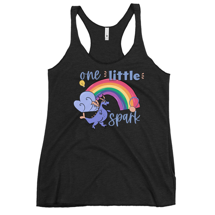 Figment Wine and Dine One little Spark runDisney Women's Racerback Tank