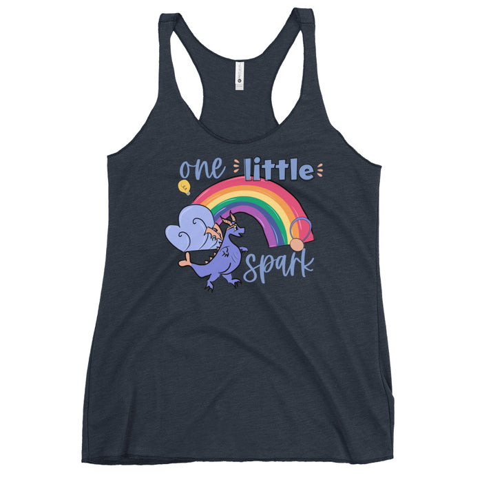 Figment Wine and Dine One little Spark runDisney Women's Racerback Tank