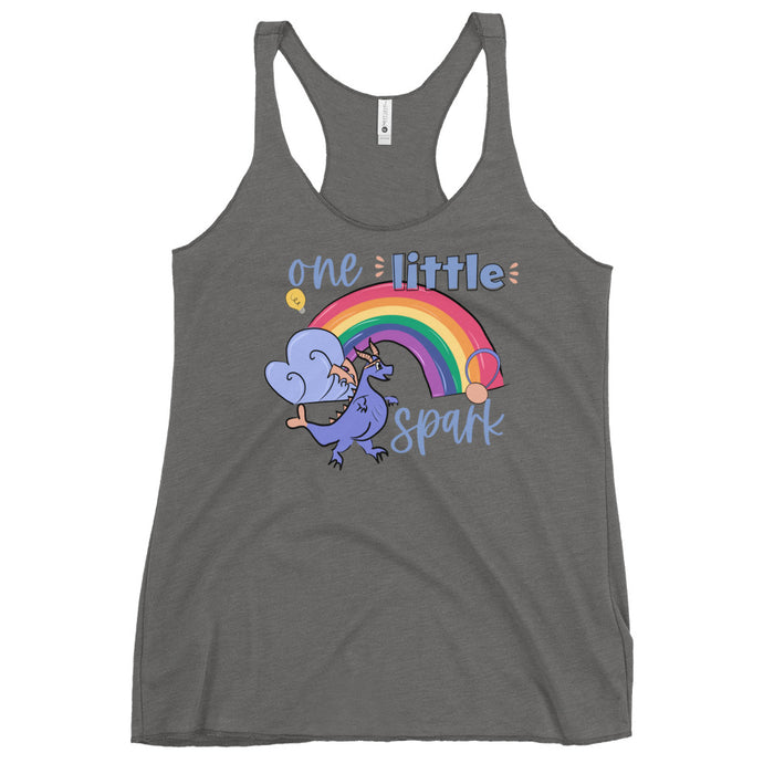 Figment Wine and Dine One little Spark runDisney Women's Racerback Tank