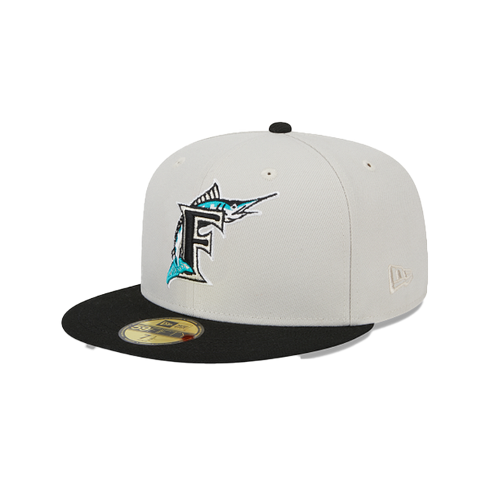 Florida Marlins New Era World Class Back Patch 59FIFTY Fitted Hat