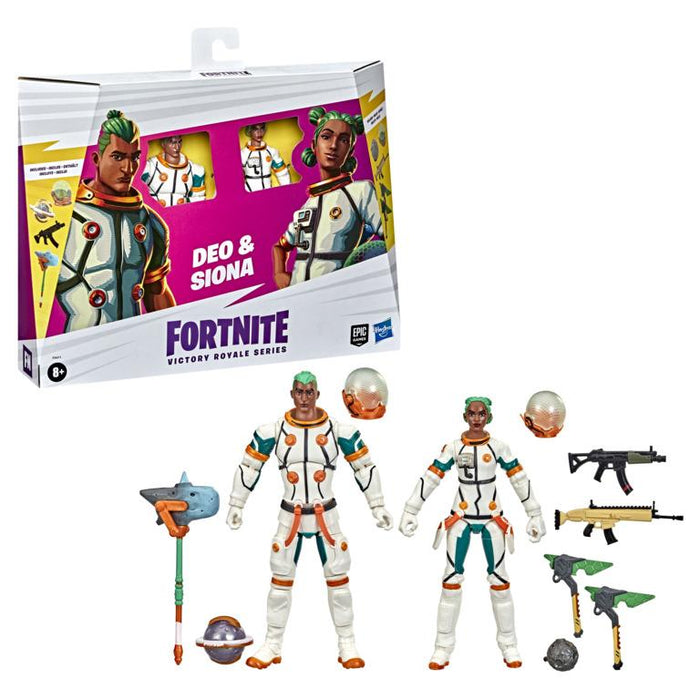Fortnite Victory Royale 6-Inch Action Figure Twin Pack- Deo & Siona