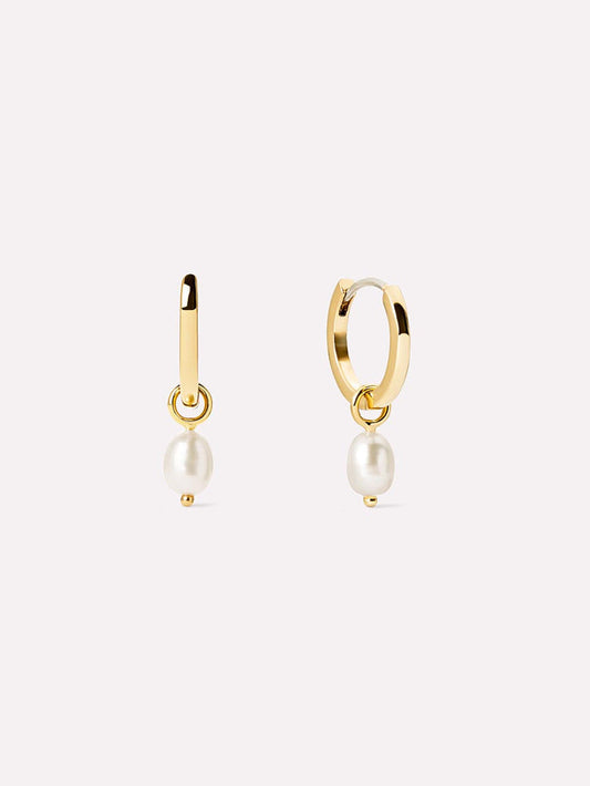 Frida Pearl Huggie Hoops