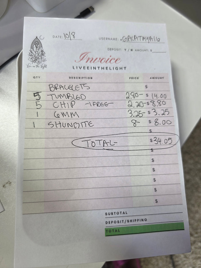 @galataya16 clear out the backstock live sale invoice