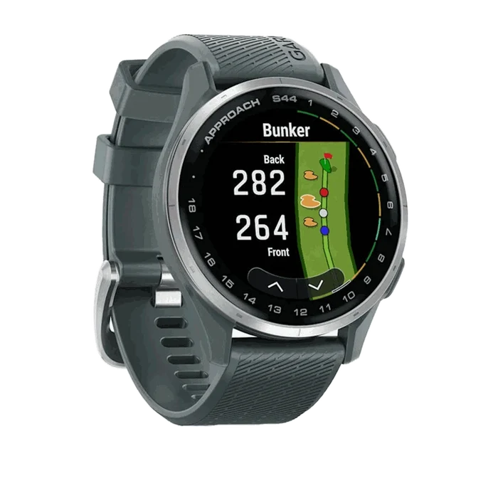 Garmin Approach® S44 (Twilight) Grey color 3Quartrer front view