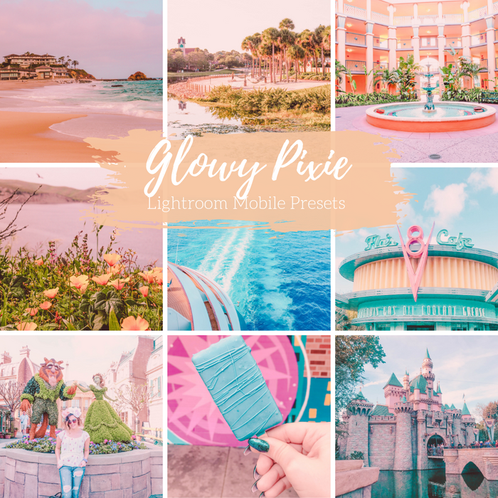 Glowy Preset Pixie Warm and Bright Mobile Lightroom Preset - 2 Presets