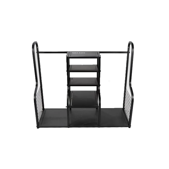 GolfBays Dual Bag Display Storage Organiser Black color