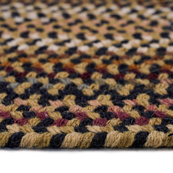 Gramercy Black Braided Rug Oval image