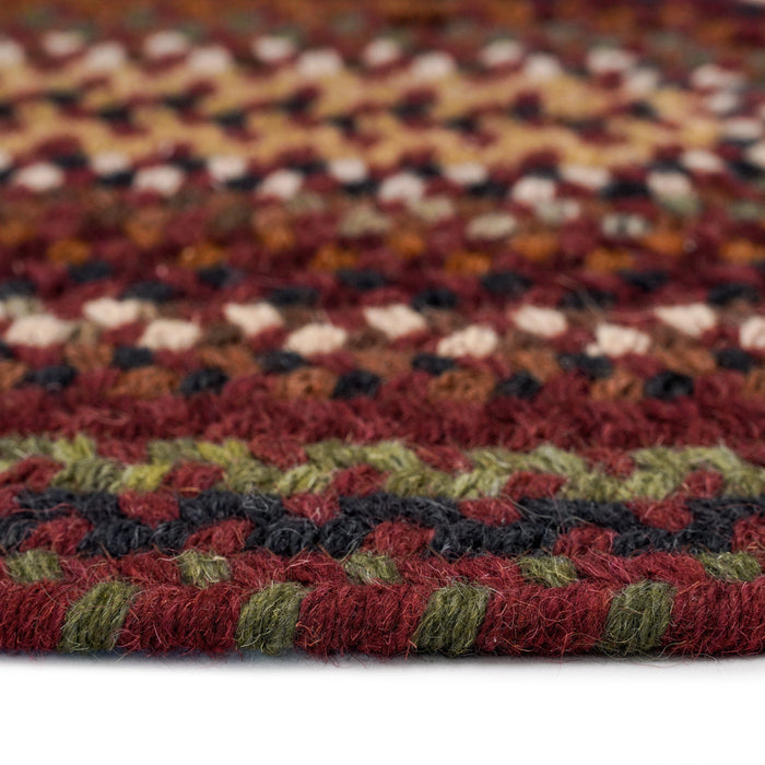 Gramercy Cinnabar Braided Rug Oval image
