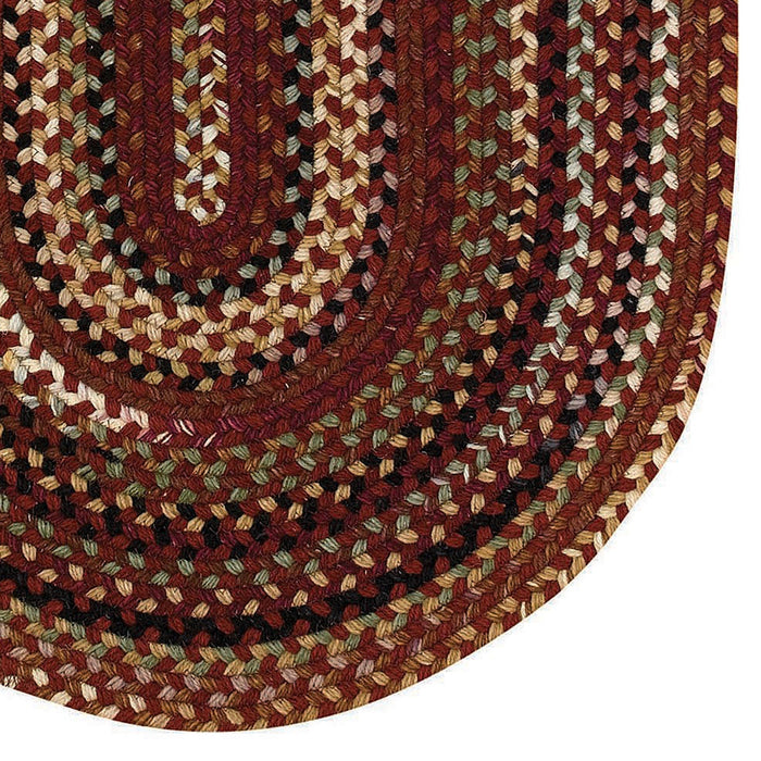 Gramercy Cinnabar Braided Rug Oval image