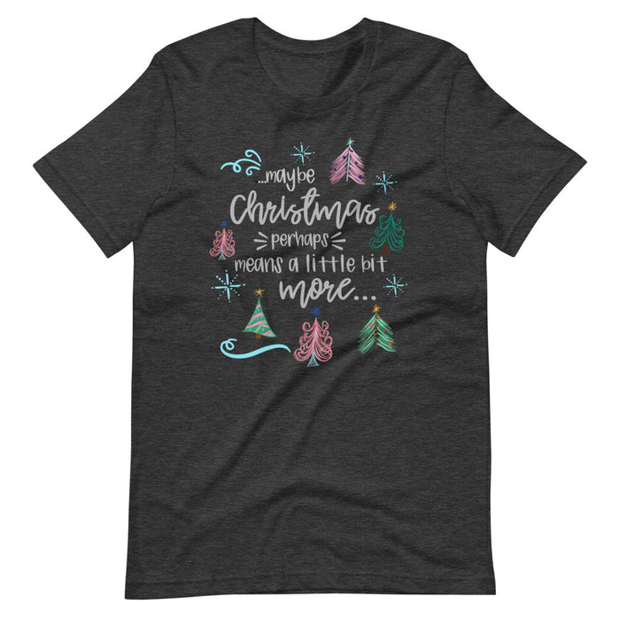 Grinch Christmas T-Shirt Grinchmas Holiday Trees Short-Sleeve Unisex T-Shirt