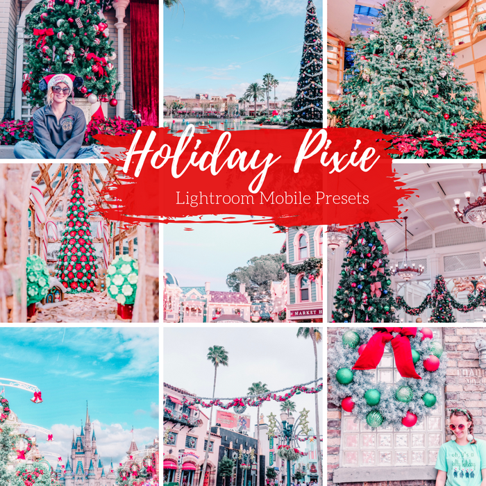 Holiday Presets Christmas and Winter Mobile Lightroom Presets - 4 Presets