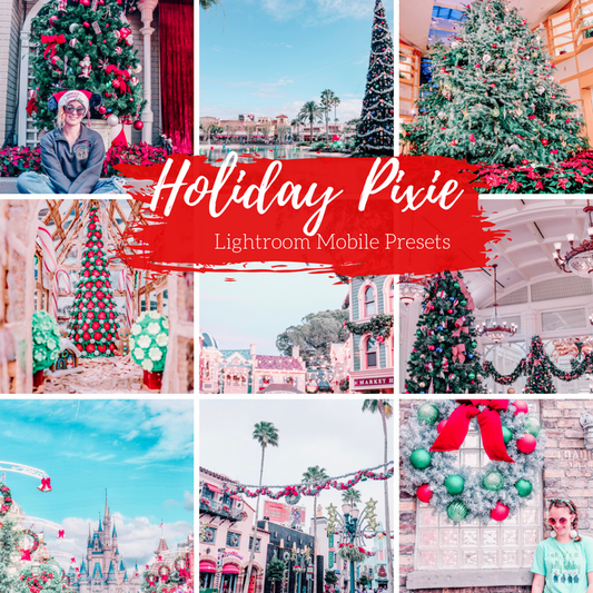 Holiday Presets Christmas and Winter Mobile Lightroom Presets - 4 Presets