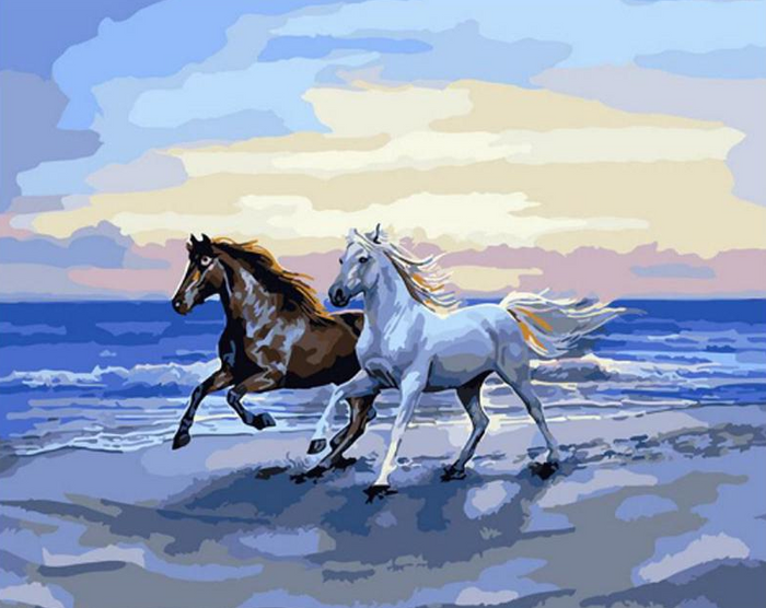 Horses Painting by Numbers