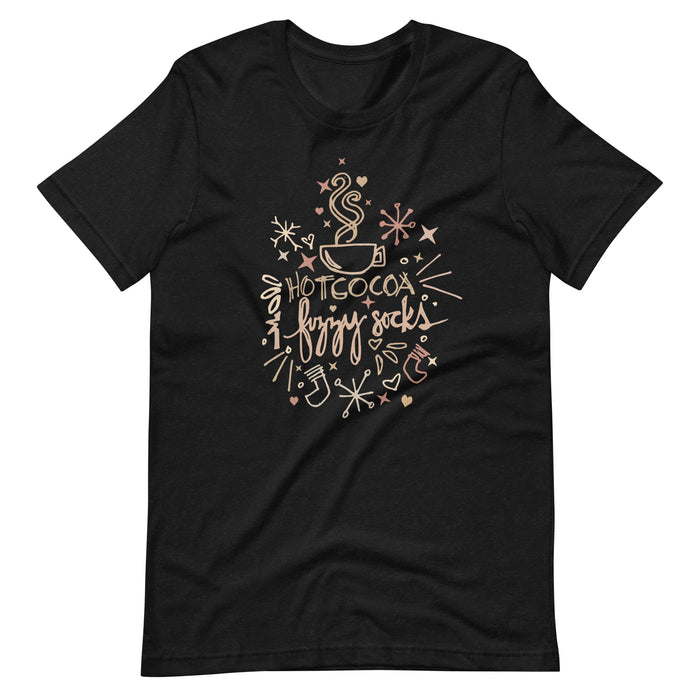 Hot Cocoa T-Shirt Hot Cocoa and Fuzzy Socks Winter T-shirt
