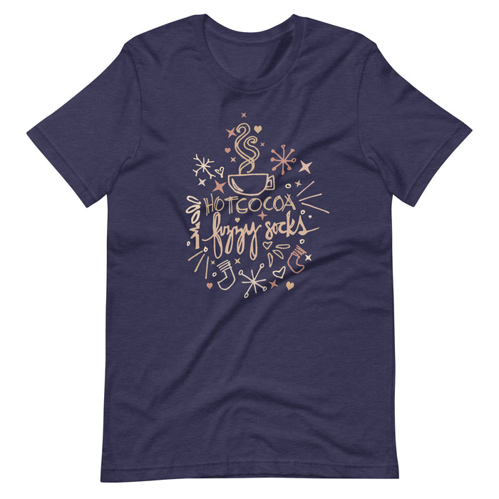 Hot Cocoa T-Shirt Hot Cocoa and Fuzzy Socks Winter T-shirt