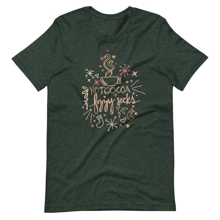 Hot Cocoa T-Shirt Hot Cocoa and Fuzzy Socks Winter T-shirt