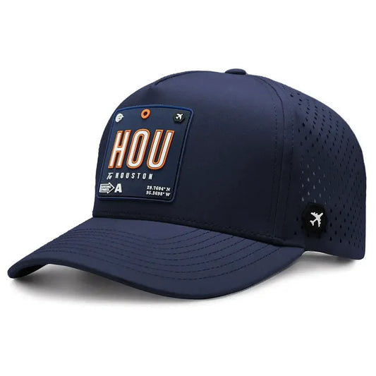 Houston Performance Cap Navy color 3Quarter front view